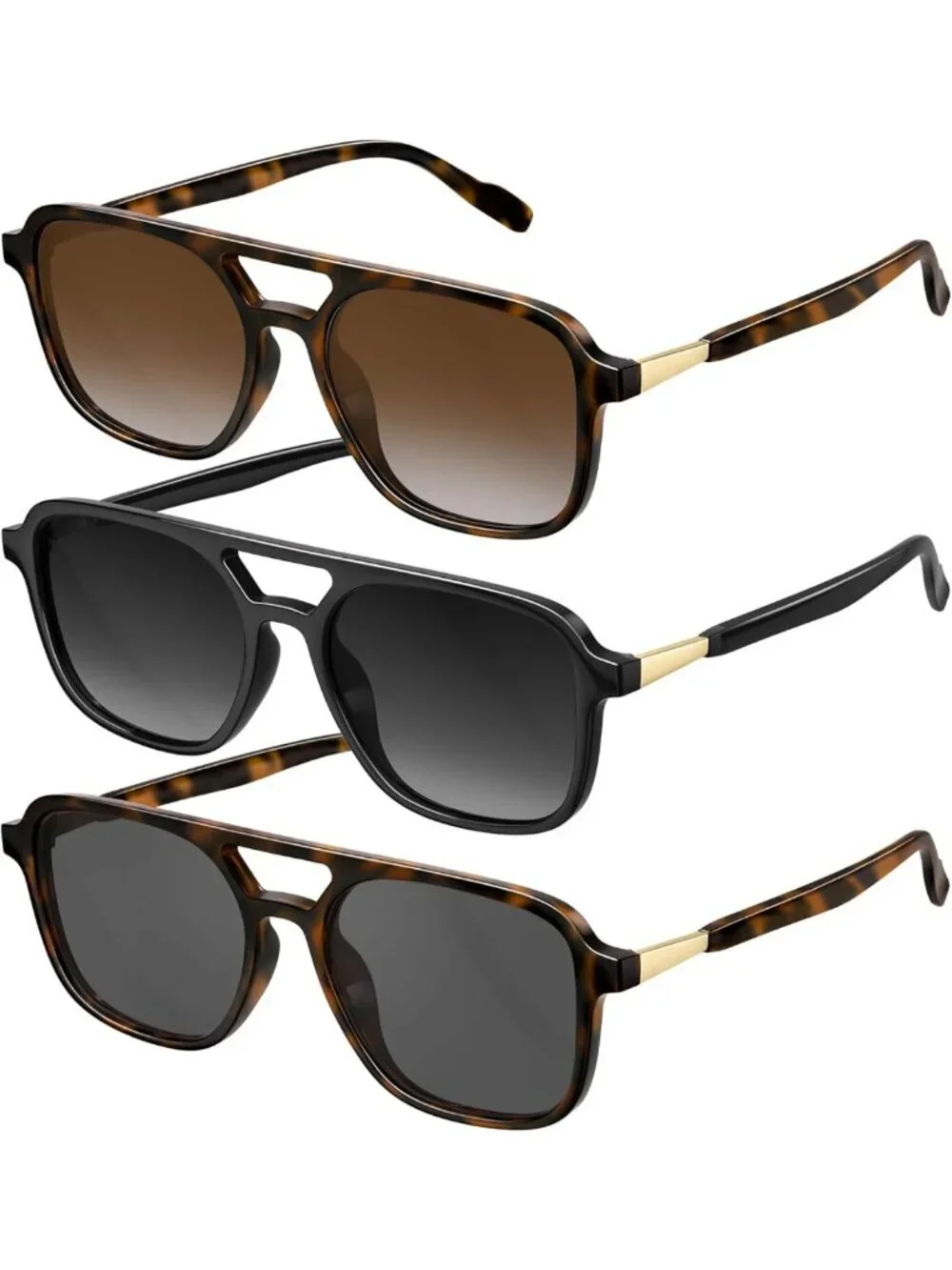 Trendy Retro Polarized Aviator Sunglasses for Women & Men - Vintage 70s UV